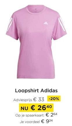 Promoties Loopshirt adidas - Adidas - Geldig van 01/03/2023 tot 31/03/2023 bij Molecule