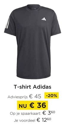 Promoties T-shirt adidas - Adidas - Geldig van 01/03/2023 tot 31/03/2023 bij Molecule