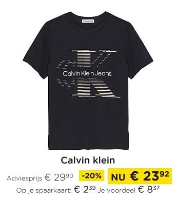 Promoties T-shirt calvin klein - Calvin Klein - Geldig van 01/03/2023 tot 31/03/2023 bij Molecule
