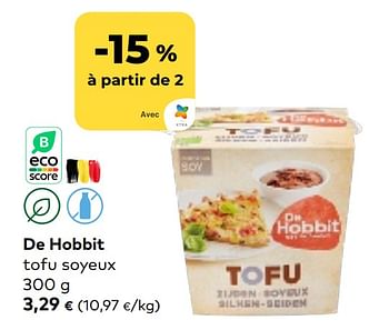 Promotions De hobbit tofu soyeux - De Hobbit - Valide de 01/03/2023 à 31/03/2023 chez Bioplanet