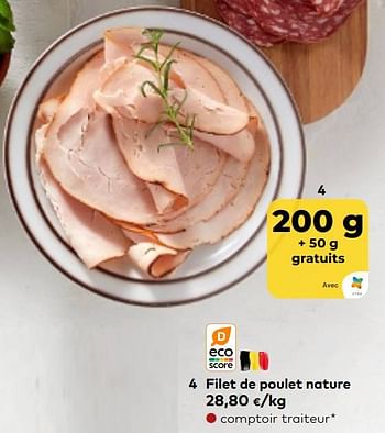 Promotions Filet de poulet nature - Produit maison - Bioplanet - Valide de 01/03/2023 à 31/03/2023 chez Bioplanet