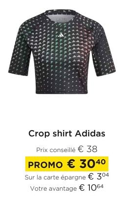 Promotions Crop shirt adidas - Adidas - Valide de 01/03/2023 à 31/03/2023 chez Molecule