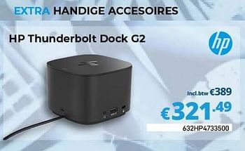 Promotions Hp thunderbolt dock g2 - HP - Valide de 01/03/2023 à 31/03/2023 chez Compudeals