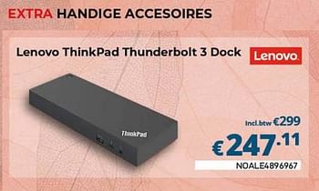 Promoties Lenovo thinkpad thunderbolt 3 dock - Lenovo - Geldig van 01/03/2023 tot 31/03/2023 bij Compudeals