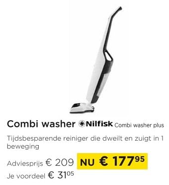 Promoties Combi washer nilfisk combi washer plus - Nilfisk - Geldig van 01/03/2023 tot 31/03/2023 bij Molecule