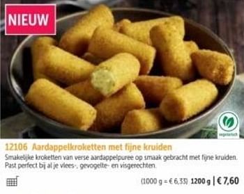 Promoties Aardappelkroketten met fijne kruiden - Huismerk - Bofrost - Geldig van 01/03/2023 tot 31/08/2023 bij Bofrost