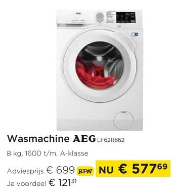 zadel Willen Verrast Wasmachine aeg lf62r862 - AEG - Molecule - Promoties.be