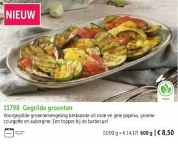 Promoties Gegrilde groenten - Huismerk - Bofrost - Geldig van 01/03/2023 tot 31/08/2023 bij Bofrost