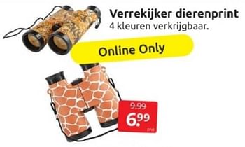 Promoties Verrekijker dierenprint - Huismerk - Boekenvoordeel - Geldig van 04/03/2023 tot 12/04/2023 bij BoekenVoordeel
