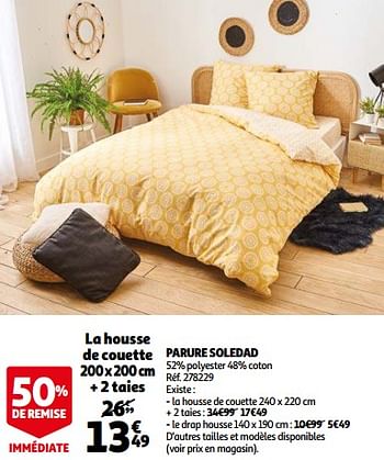 Promo Couette polaire chez Auchan