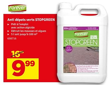 Promoties Anti dépots verts stopgreen - Forever - Geldig van 07/03/2023 tot 19/03/2023 bij Mr. Bricolage