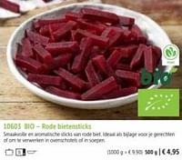 Bio - rode bietensticks-Huismerk - Bofrost