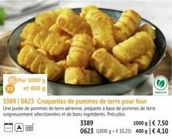 Promotions Croquettes de pommes de terre pour four - Produit maison - Bofrost - Valide de 01/03/2023 à 31/08/2023 chez Bofrost