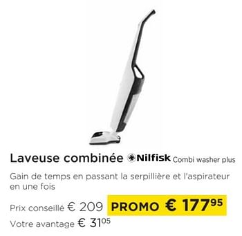 Promotions Laveuse combinée nilfisk combi washer plus - Nilfisk - Valide de 01/03/2023 à 31/03/2023 chez Molecule