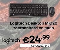 Logitech desktop mk120 toetsenbord en muis-Logitech