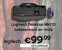 Logitech desktop mk710 toetsenbord en muis-Logitech