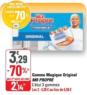 Mr. Propre Gomme magique original mr propre - En promotion chez G20