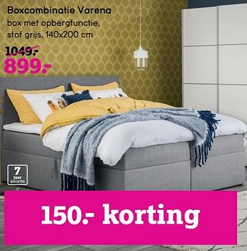 Promoties Boxcombinatie varena - Huismerk - Leen Bakker - Geldig van 06/03/2023 tot 16/04/2023 bij Leen Bakker