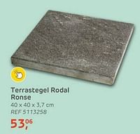 Terrastegel rodal ronse-Huismerk - Brico
