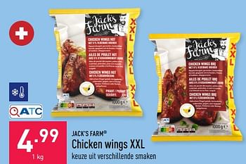 Promotions Chicken wings xxl - Jack's Farm - Valide de 17/03/2023 à 24/03/2023 chez Aldi