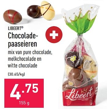 Promotions Chocoladepaaseieren - Libeert - Valide de 17/03/2023 à 24/03/2023 chez Aldi