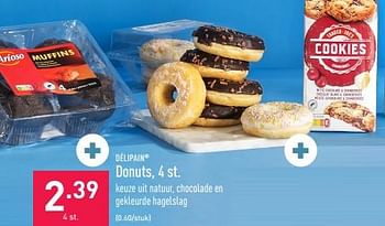 Promotions Donuts - Delipain - Valide de 13/03/2023 à 24/03/2023 chez Aldi