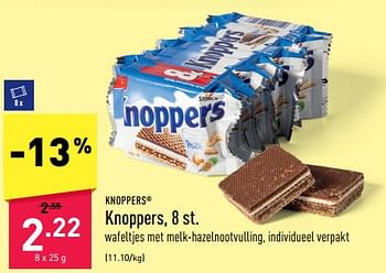 Promoties Knoppers - Knoppers - Geldig van 13/03/2023 tot 24/03/2023 bij Aldi