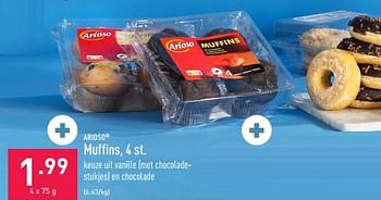 Promoties Muffins - Arioso - Geldig van 13/03/2023 tot 24/03/2023 bij Aldi