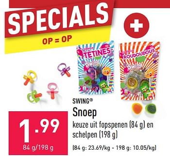Promoties Snoep - SWING - Geldig van 17/03/2023 tot 24/03/2023 bij Aldi