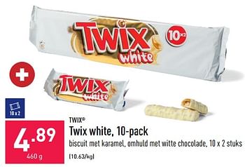 Promoties Twix white - Twix - Geldig van 17/03/2023 tot 24/03/2023 bij Aldi
