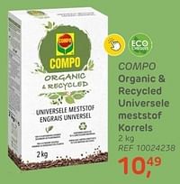 Compo organic + recycled universele meststof korrels-Compo