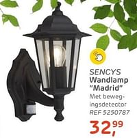 Sencys wandlamp madrid-Sencys