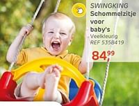 Swingking schommelzitje voor baby`s-Swing King