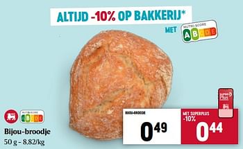 Promoties Bijou-broodje - Huismerk - Delhaize - Geldig van 09/03/2023 tot 15/03/2023 bij Delhaize