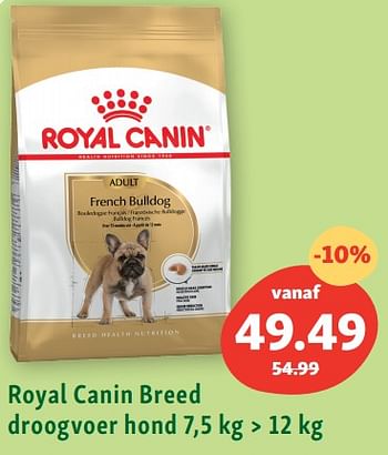 Promoties Royal canin breed droogvoer hond - Royal Canin - Geldig van 20/03/2023 tot 25/03/2023 bij Maxi Zoo
