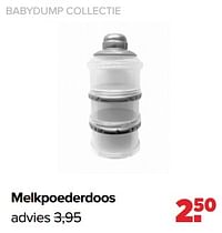 Babydump collectie melkpoederdoos-Huismerk - Baby-Dump
