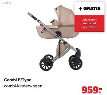 Promoties Anex combi e-type combi-kinderwagen - Anex - Geldig van 06/03/2023 tot 01/04/2023 bij Baby-Dump