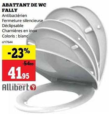 Promotions Abattant de wc fally - Allibert - Valide de 06/03/2023 à 19/03/2023 chez Dema
