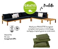 Paulette lounge bank-Huismerk - Casa