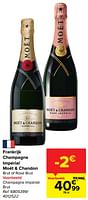 Promoties Champagne impérial brut - Champagne - Geldig van 08/03/2023 tot 27/03/2023 bij Carrefour