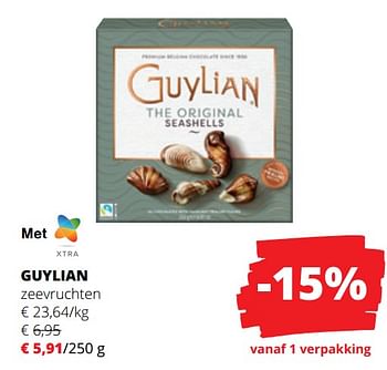 Promoties Guylian zeevruchten - Guylian - Geldig van 09/03/2023 tot 22/03/2023 bij Spar (Colruytgroup)