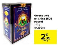 Groene thee uit china 3505 hayatti-Hayatti