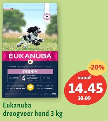 Promotions Eukanuba droogvoer hond - Eukanuba - Valide de 27/03/2023 à 01/04/2023 chez Maxi Zoo