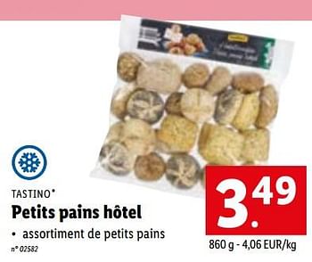 Promotions Petits pains hôtel - Tastino - Valide de 15/03/2023 à 21/03/2023 chez Lidl