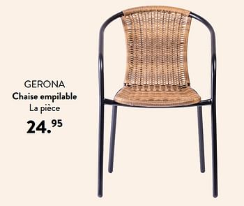 Promotions Gerona chaise empilable - Produit maison - Casa - Valide de 02/03/2023 à 27/09/2023 chez Casa