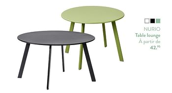 Promotions Nurio table lounge - Produit maison - Casa - Valide de 02/03/2023 à 27/09/2023 chez Casa