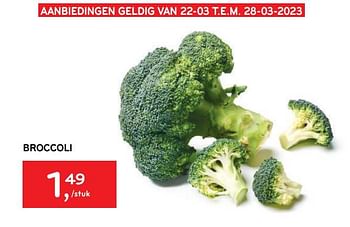 Promoties Broccoli - Huismerk - Alvo - Geldig van 22/03/2023 tot 28/03/2023 bij Alvo