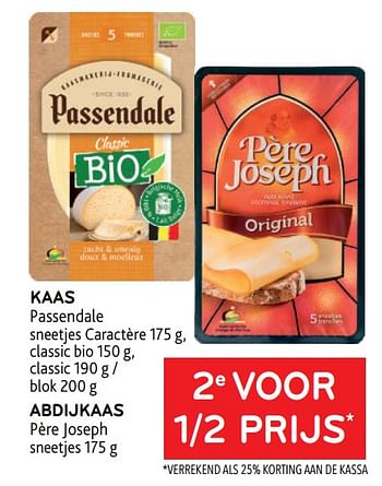 Promoties Kaas passendale + abdijkaas père joseph 2e voor 1-2 prijs - Huismerk - Alvo - Geldig van 22/03/2023 tot 04/04/2023 bij Alvo