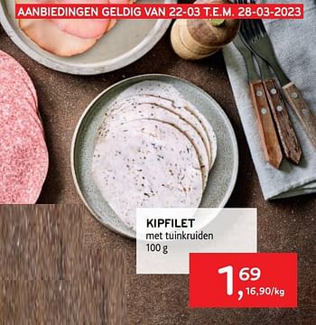 Promoties Kipfilet met tuinkruiden - Huismerk - Alvo - Geldig van 22/03/2023 tot 28/03/2023 bij Alvo