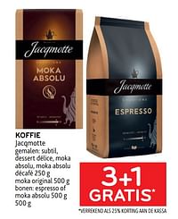 Koffie jacqmotte 3+1 gratis-JACQMOTTE